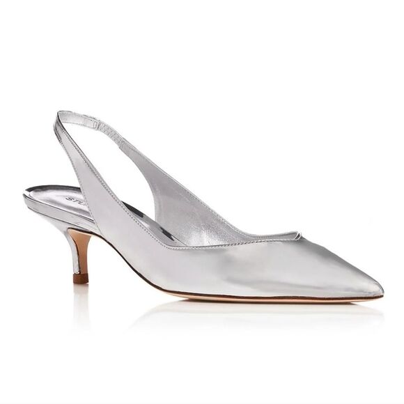 $475 Stuart WeitzmanWomen's Eva 50 Slingback Pumps Size 7 - Picture 1 of 9